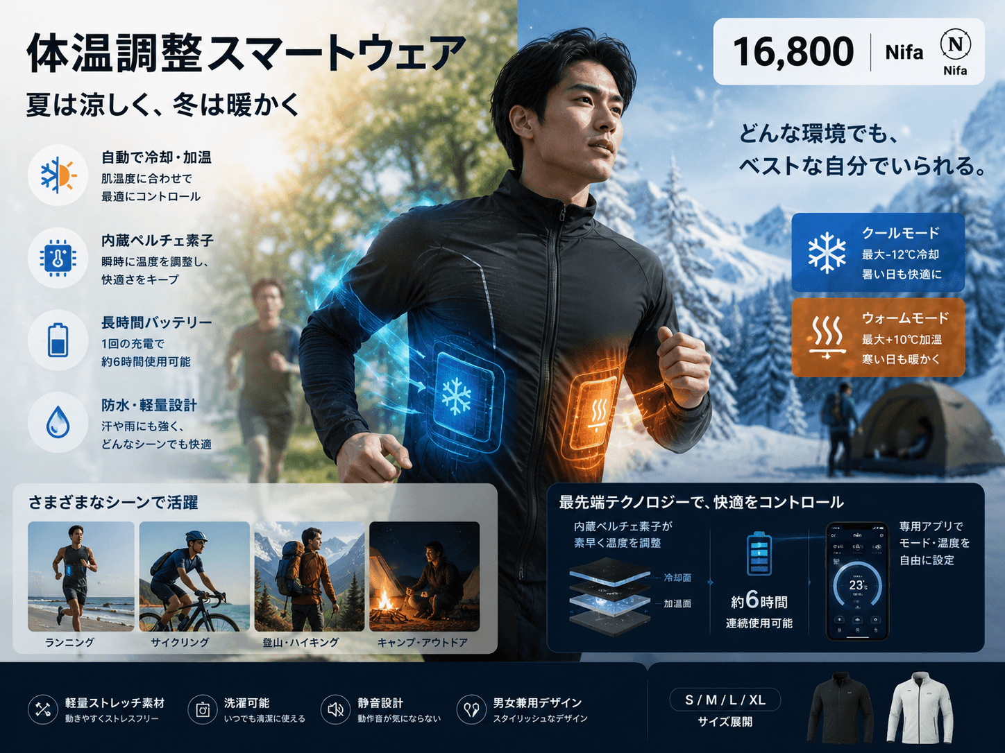 体温調整スマートウェア