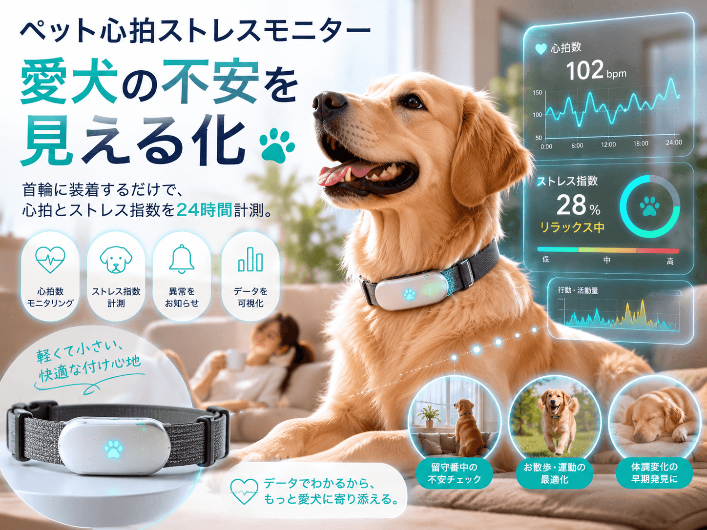 ペット心拍ストレスモニター
