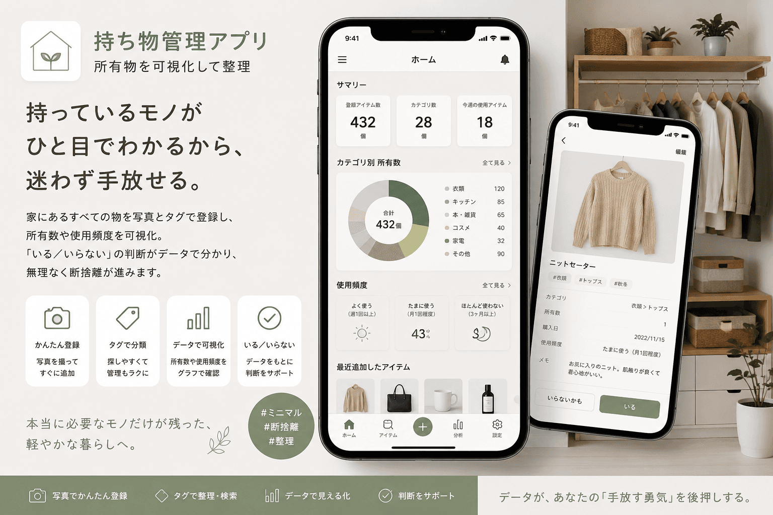 持ち物管理アプリ
