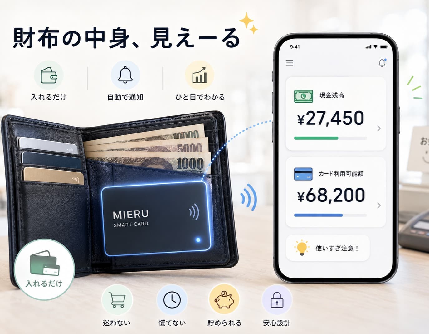 財布の中身見えーる